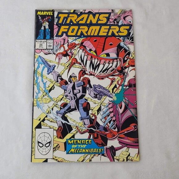 Transformers 52 Marvel Comics 1989 FN/VF 7.0 Mecannibals - Picture 10 of 16